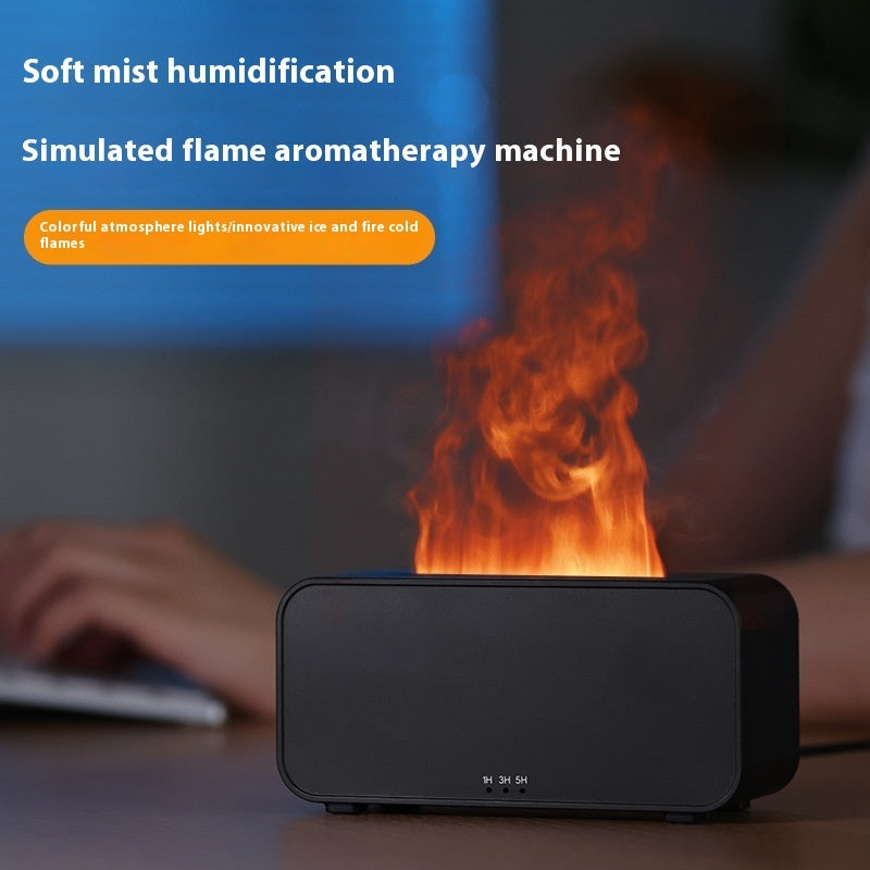 Timing Simulation Aroma Diffuser Usb Household Flame Humidifier  Aromatherapy